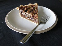 Slice of Pie Town Pecan Pie on a Plate